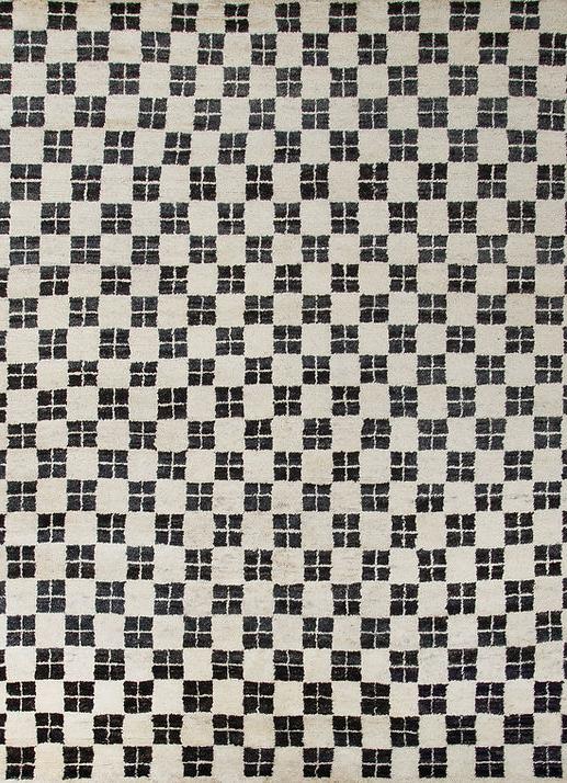 Berber Black & White Low Pile Rug