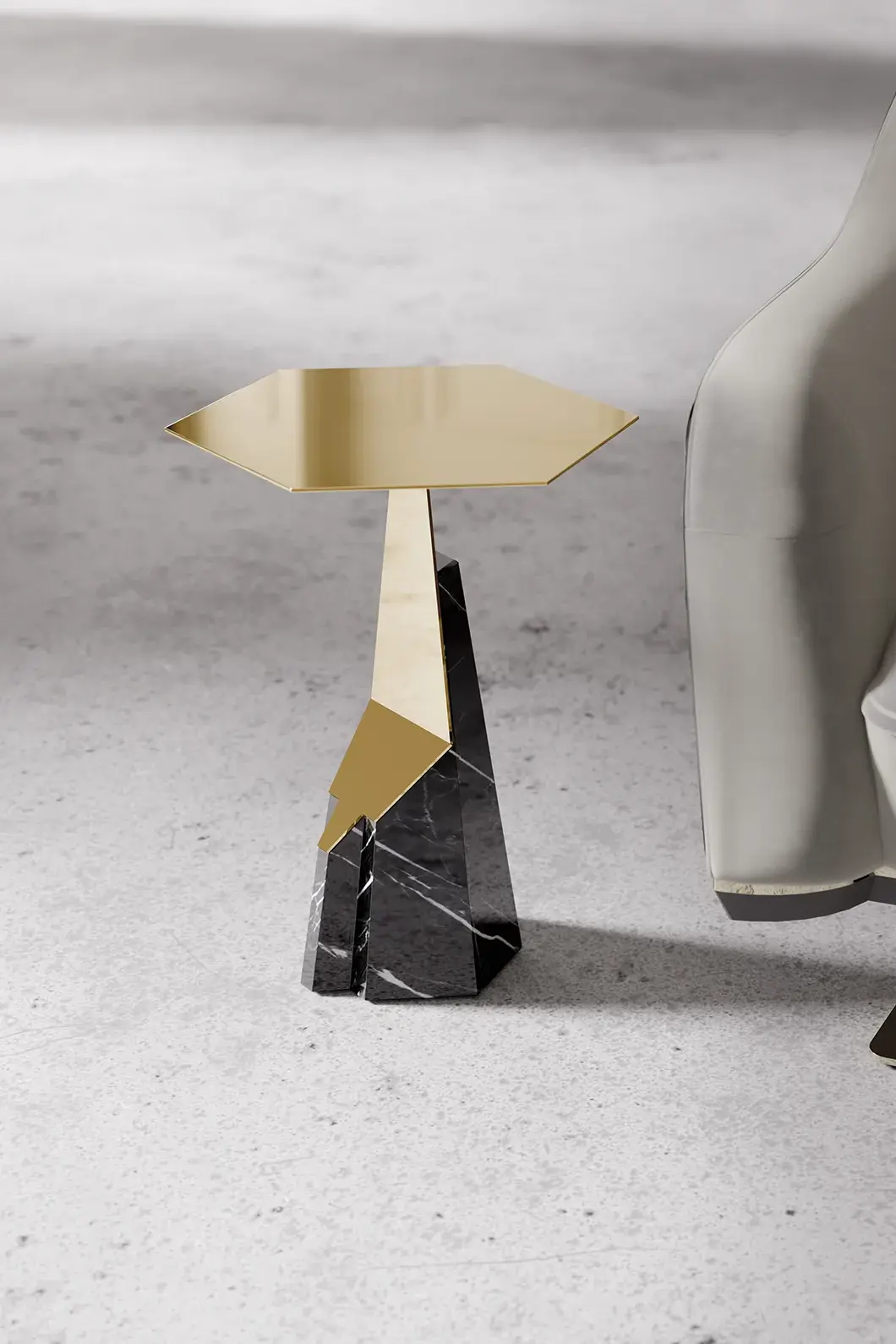 Aura Black Side Table - 2