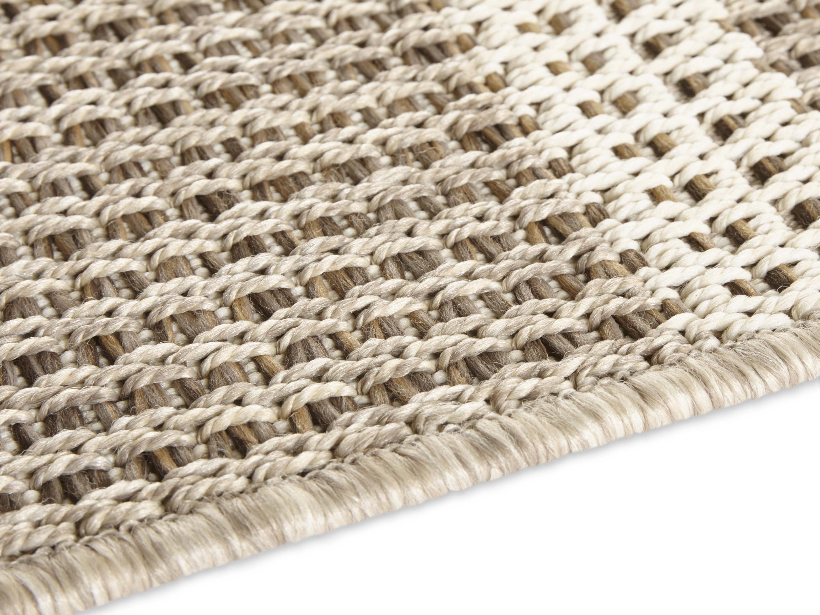 Flatweave In- & Outdoor Laon Natural-brown In Handmade-look Rug
