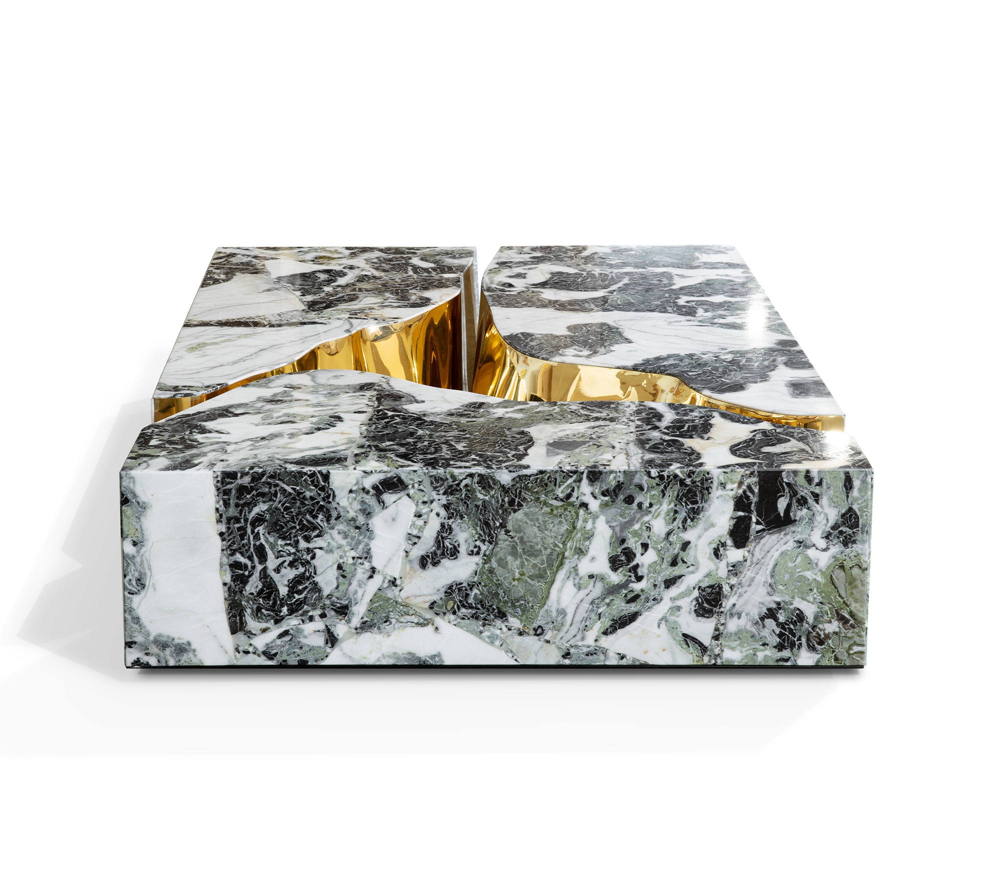 Fissure Marble Accent Center Table