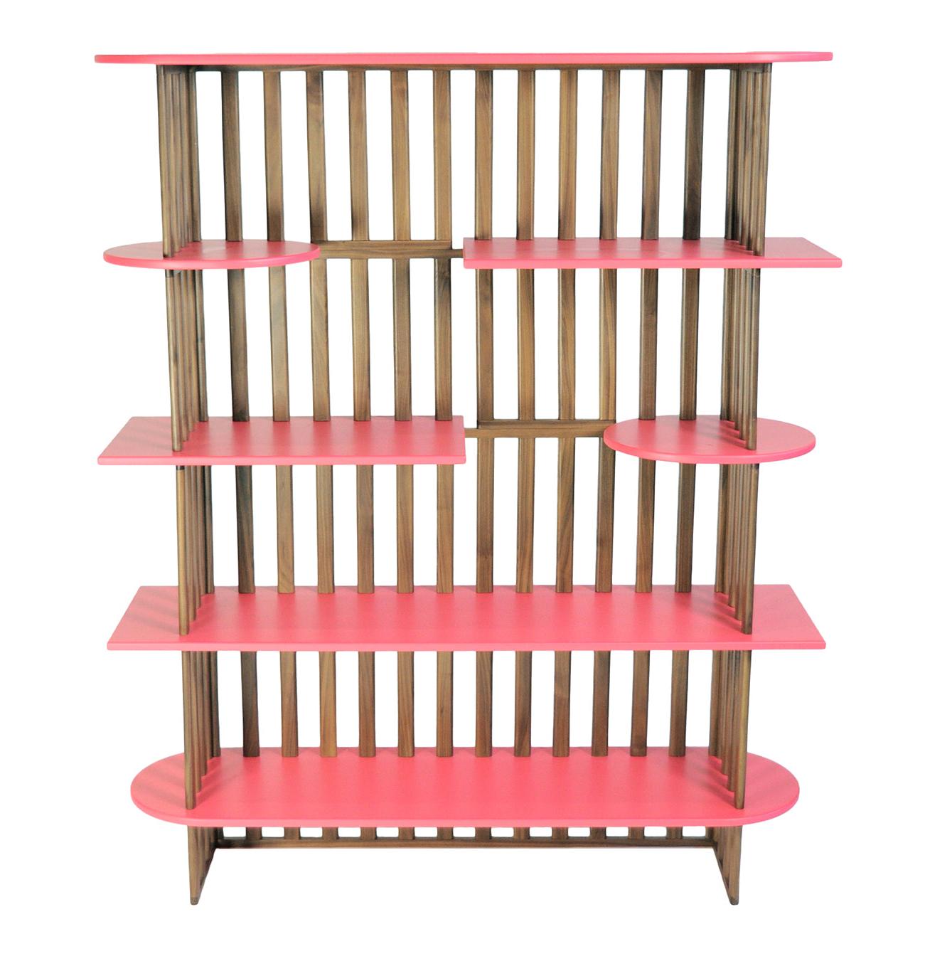 Pink Five-Tier Bookcase