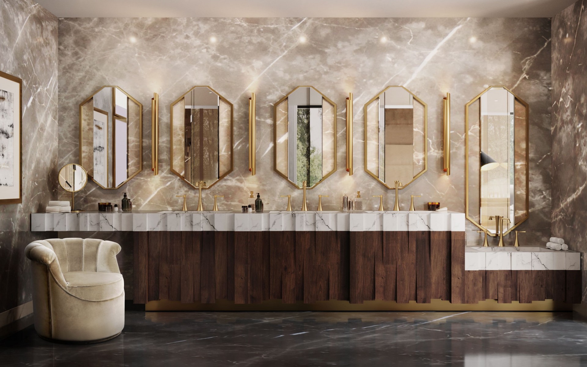 Geoglyph Vanity Unit - 1