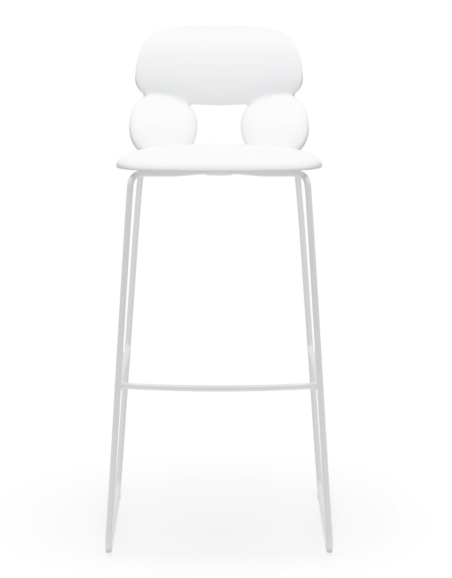 Nube White Bar Stool