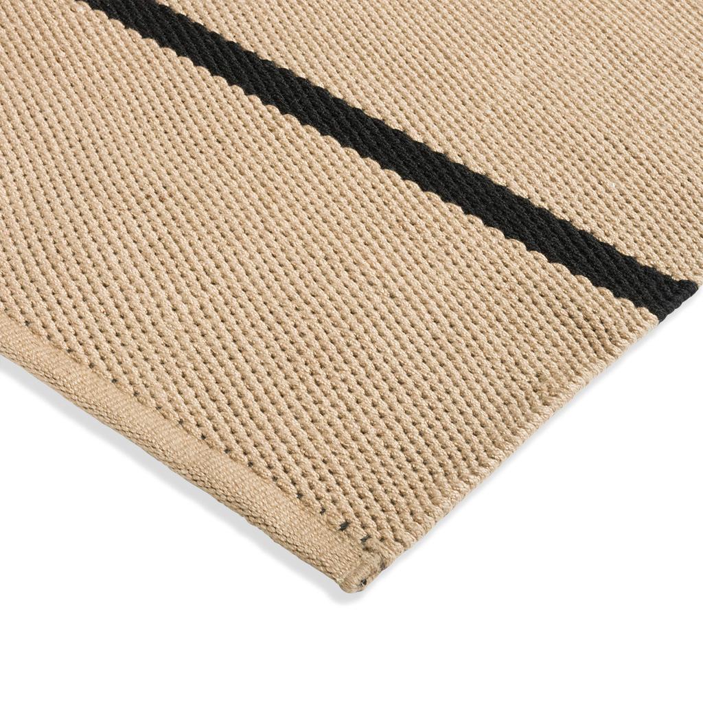 Deck Charcoal Black Outdoor Rug