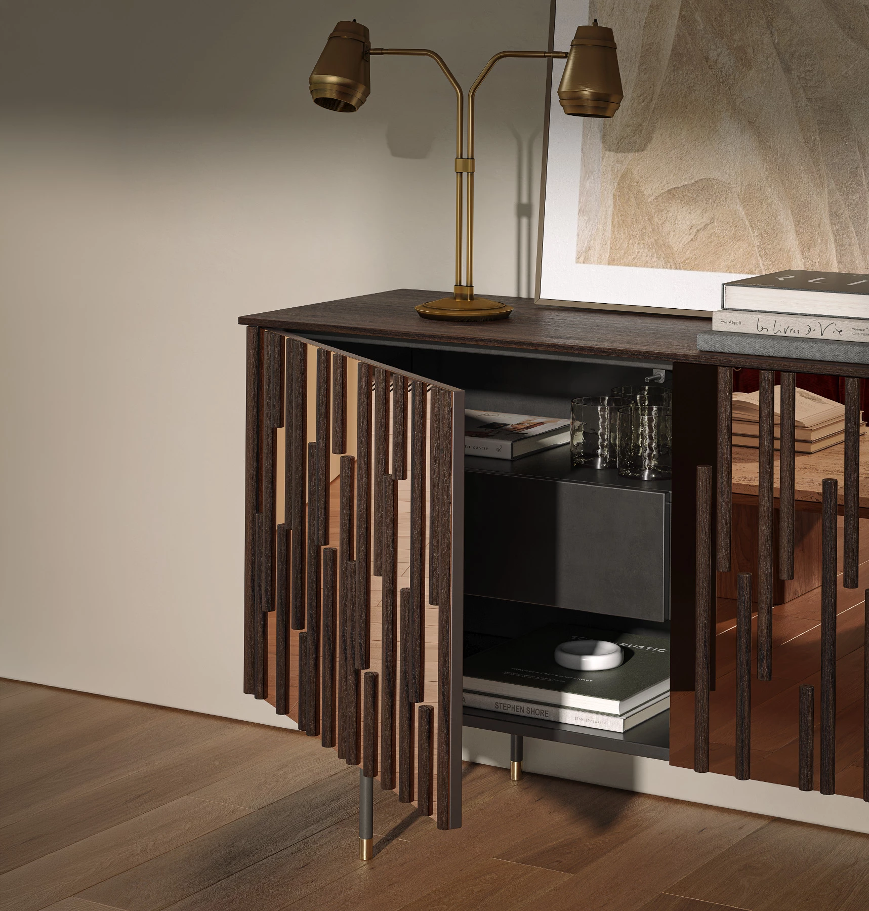 Drops Contemporary Sideboard