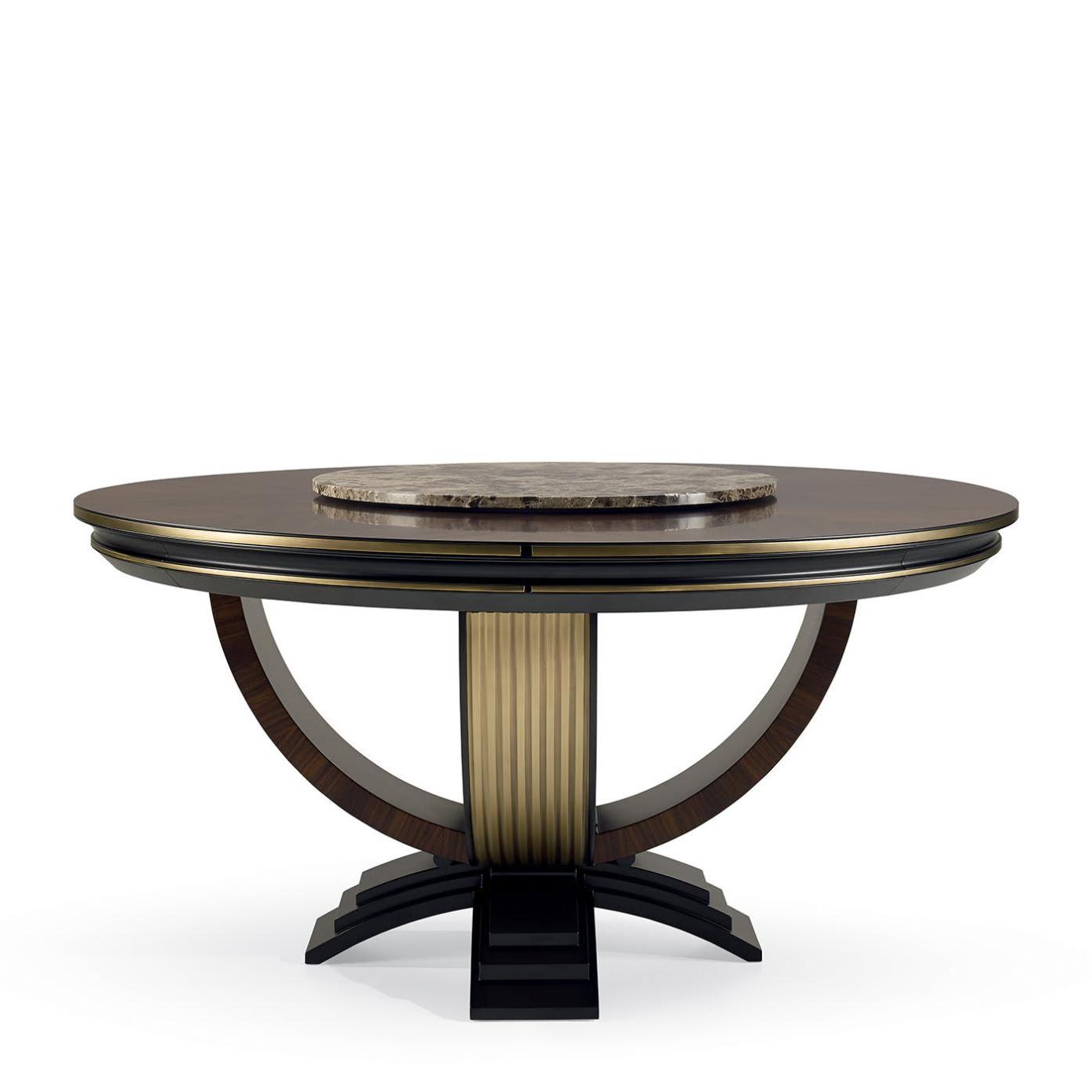 Contemporary Round Dining Table | Configuration: With Lazy Susan