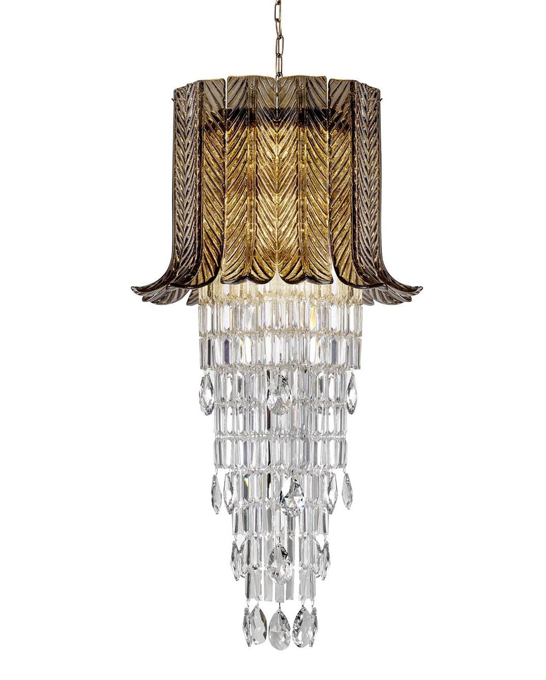 Venetian Glass Leaf Chandelier