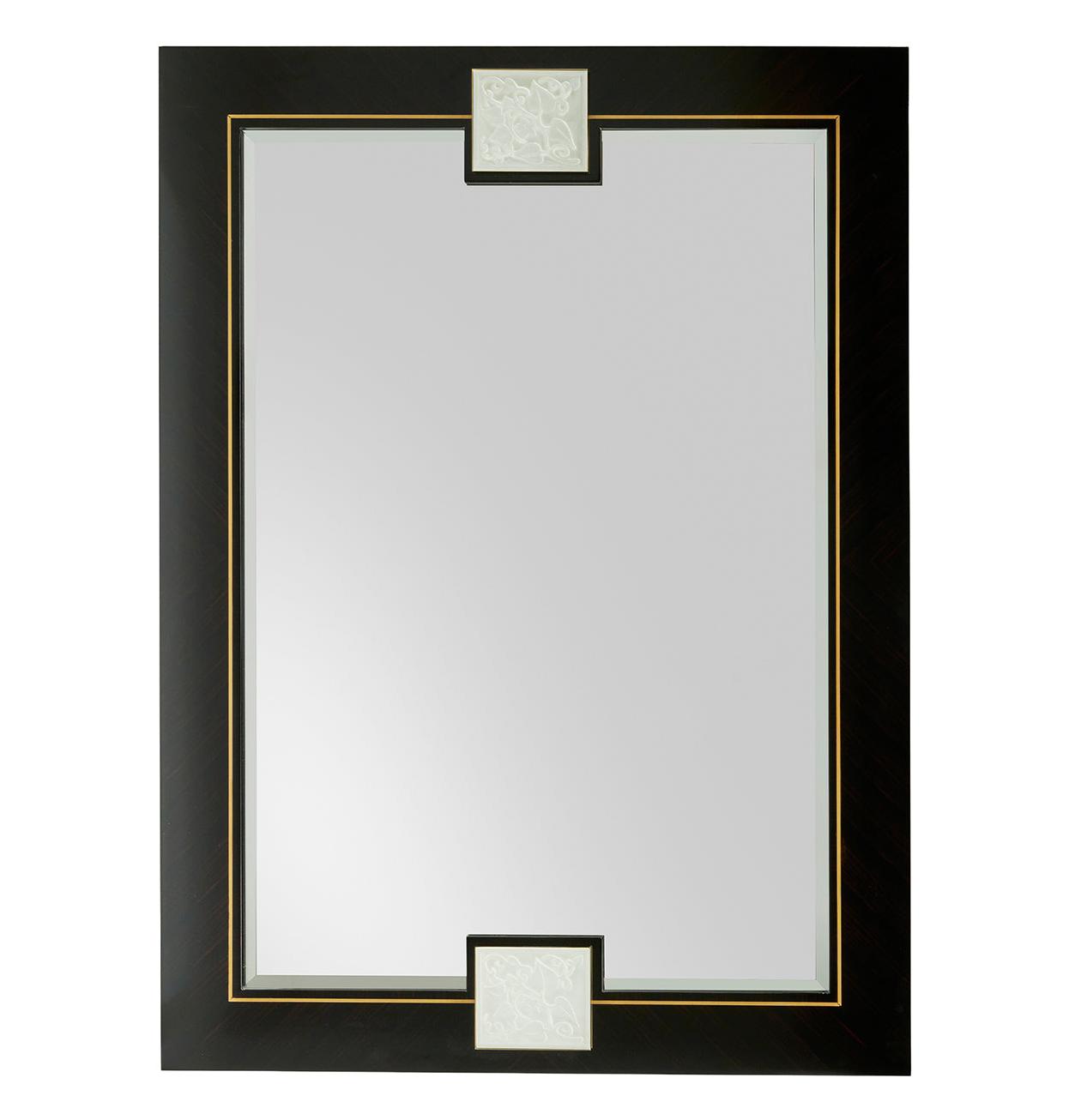 Ebony Brass Mirror