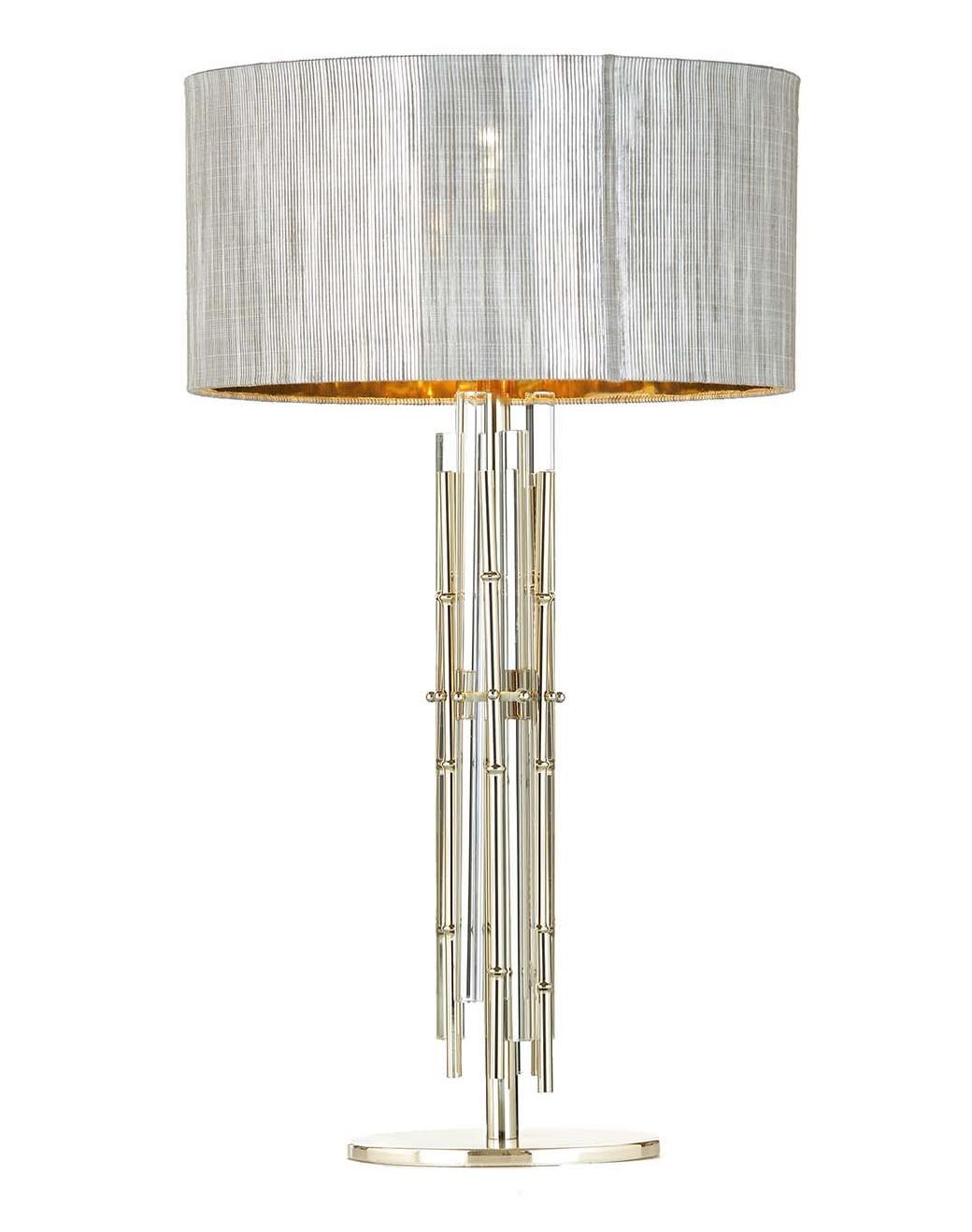 Bamboo Soft Gold Glass Table Lamp