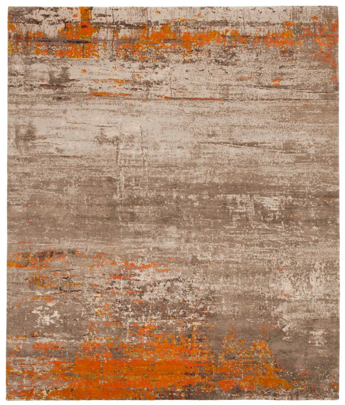 Artwork 19 Multicolor Orange Rug ☞ Size: 200 x 300 cm