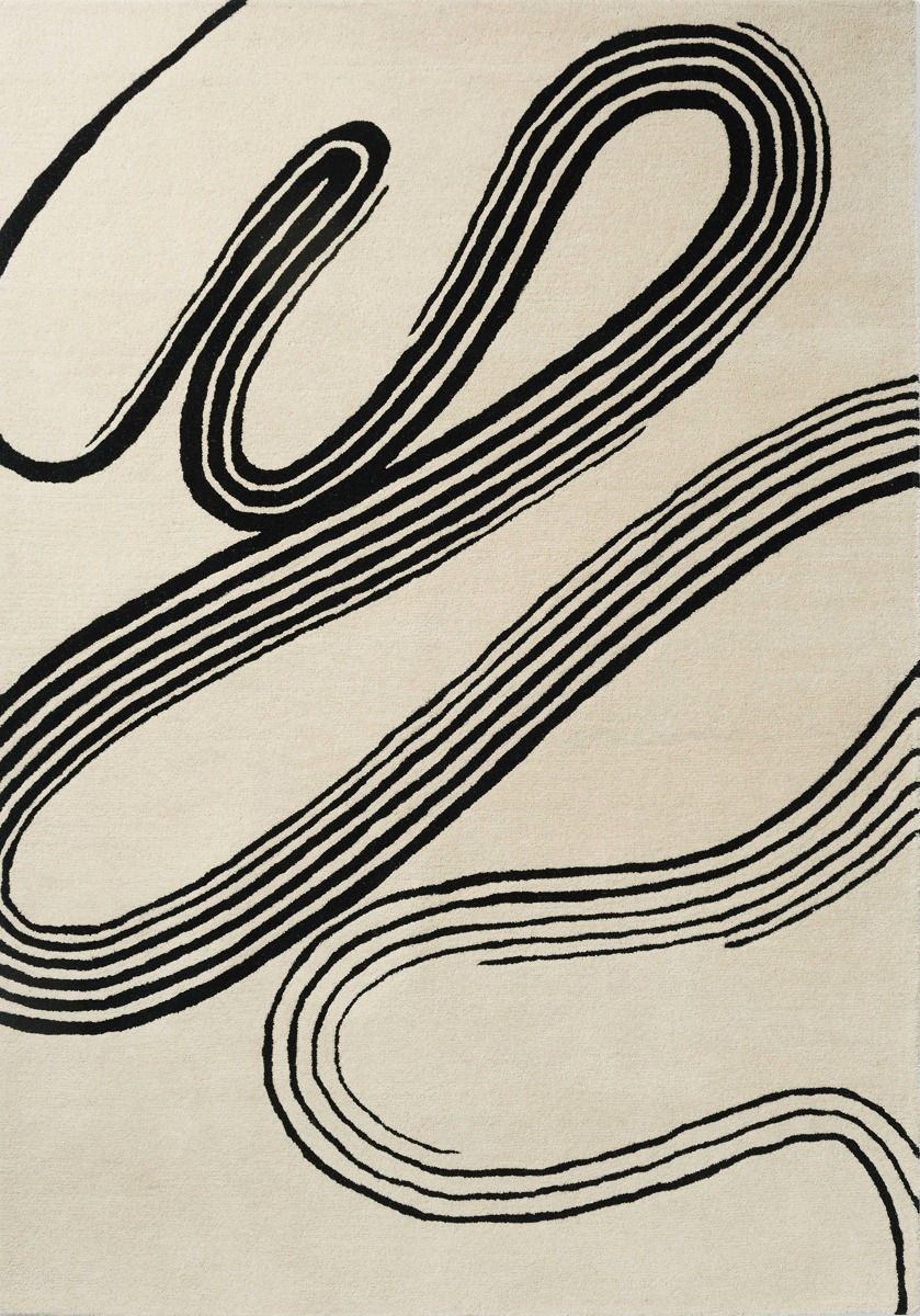 Decor Flow Soft Sand Handtufted Rug ☞ Size: 140 x 200 cm