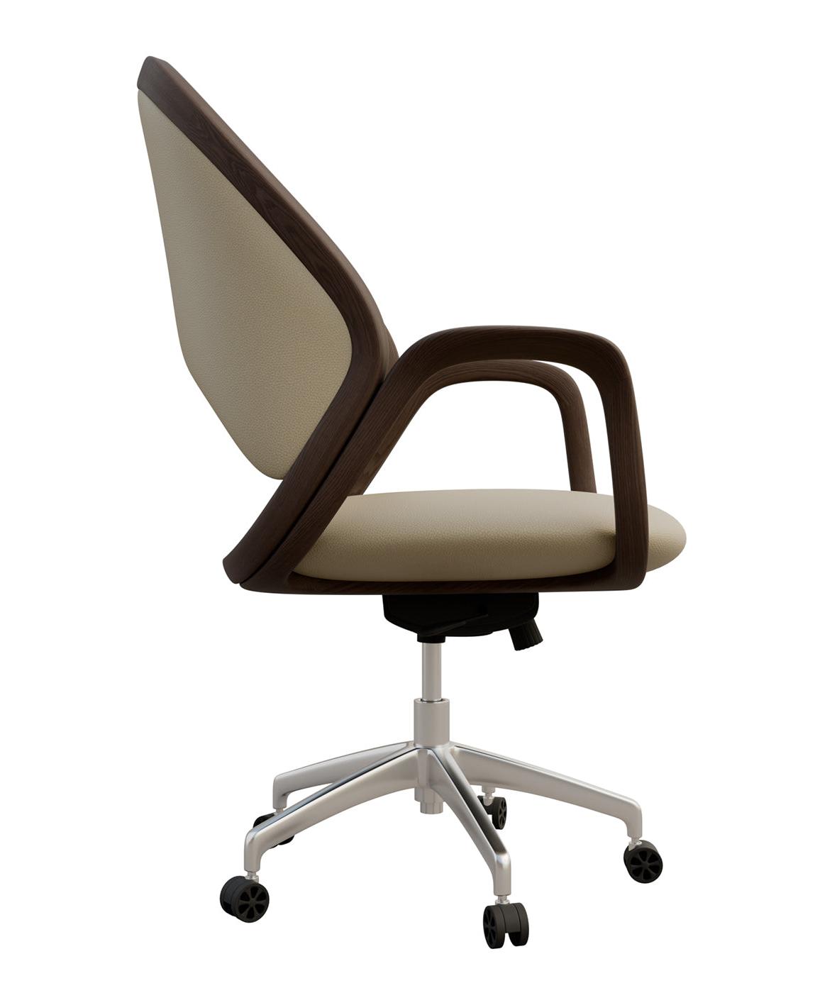 Agatha Beige Swivel Chair