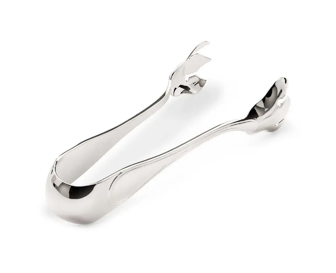 English Silver Ice Tongs
