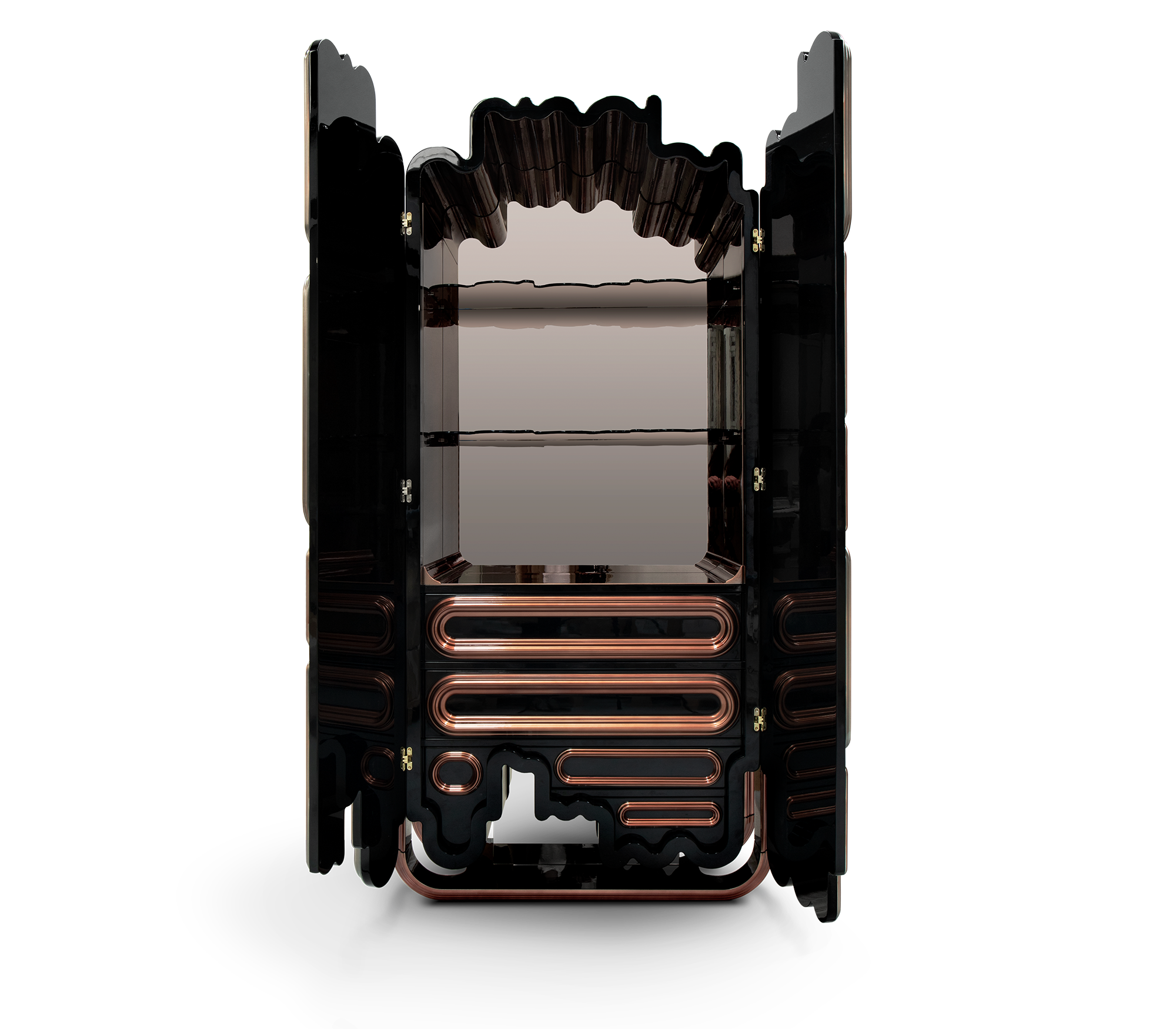 Ellipse Copper Cabinet