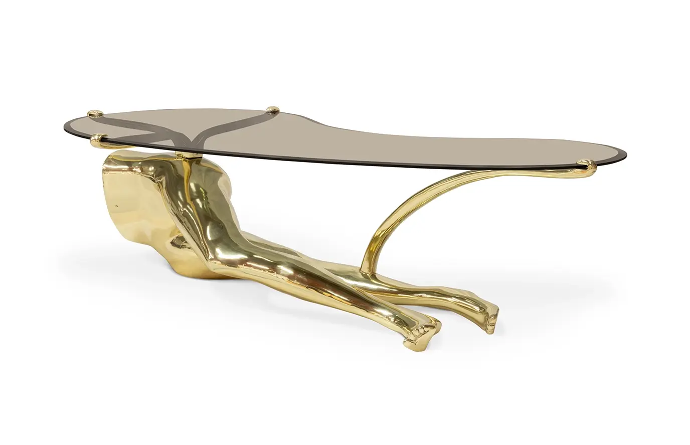 Tavo Polished Brass Coffee Table Tavo Polished Brass Coffee Table