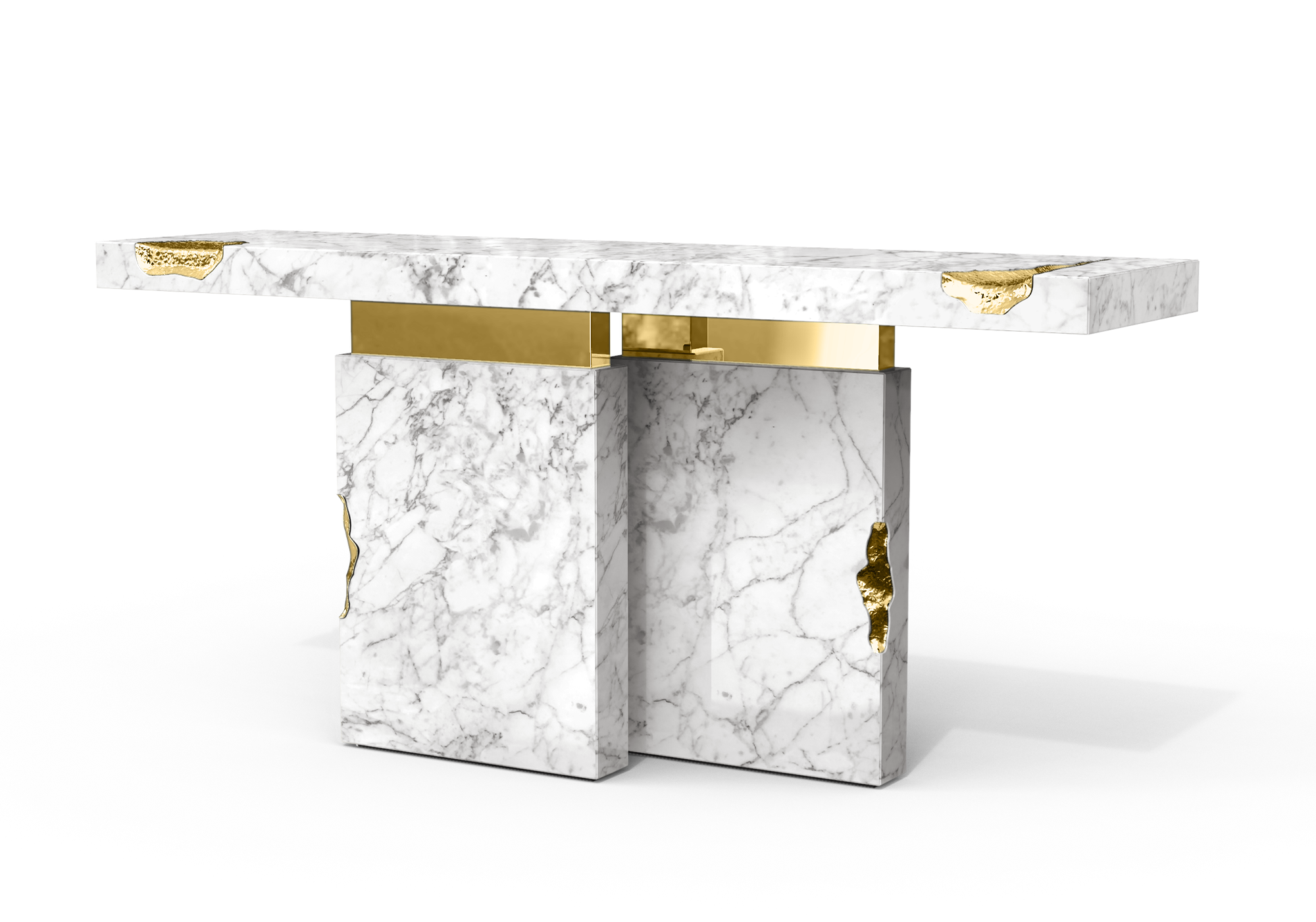 Dominion Carrara Marble Console