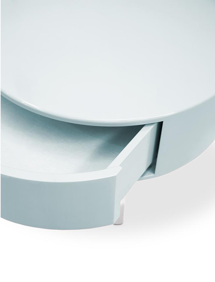 Nimbus Blue Bedside Table