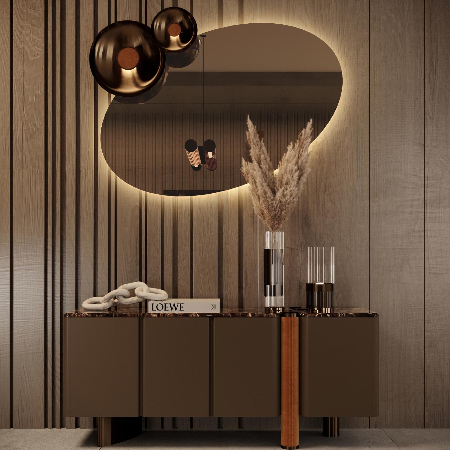 Bon Ton Oval Wall Mirror