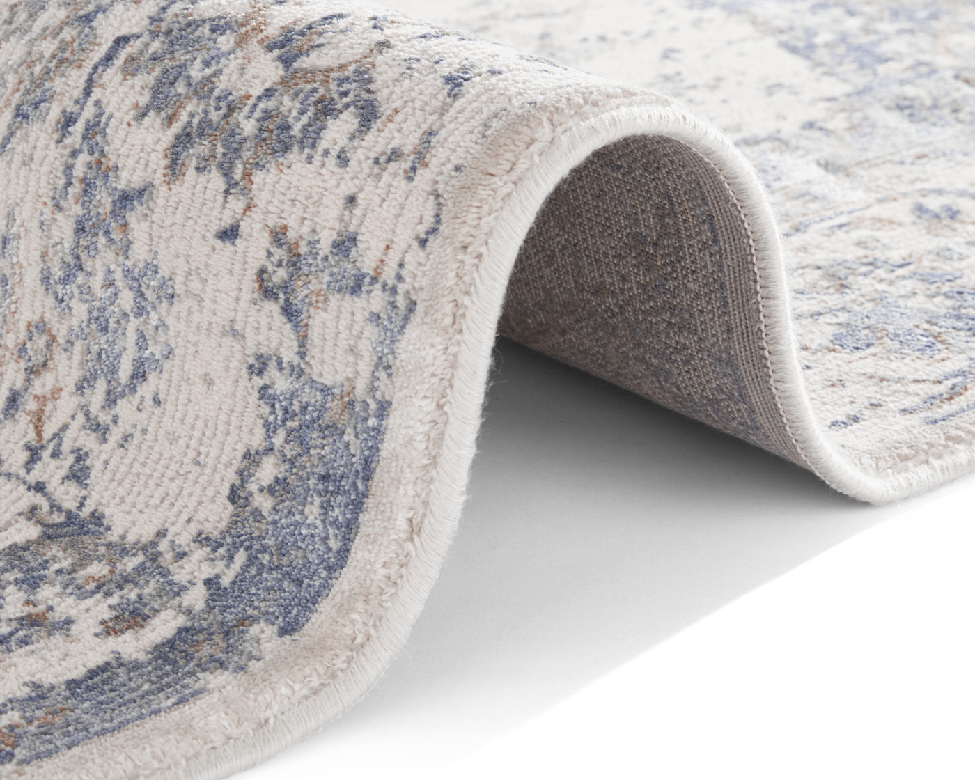 Corrèze Silver Blue Rug | Size: 80 x 125 cm