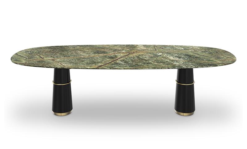 Marble Green Dining Table