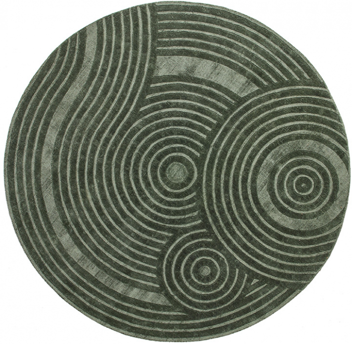 Modern Designer Green Rug