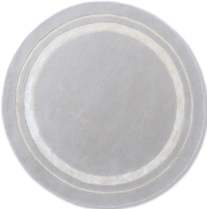 Redbrook-Silver Round Rug ☞ Size: Ø 150 cm