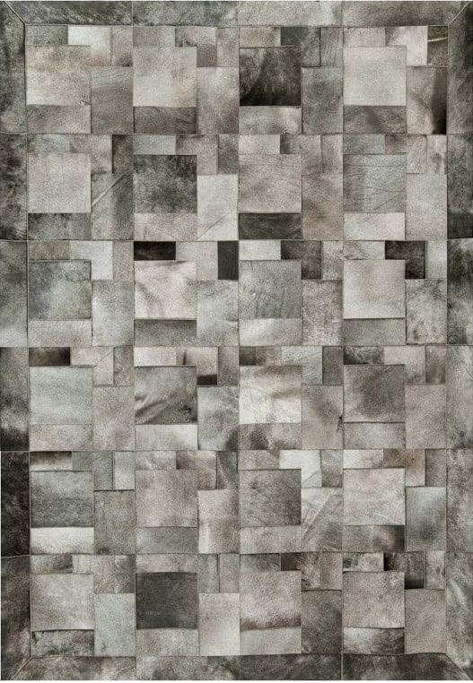 Puzzle col.10 Cowhide Rug