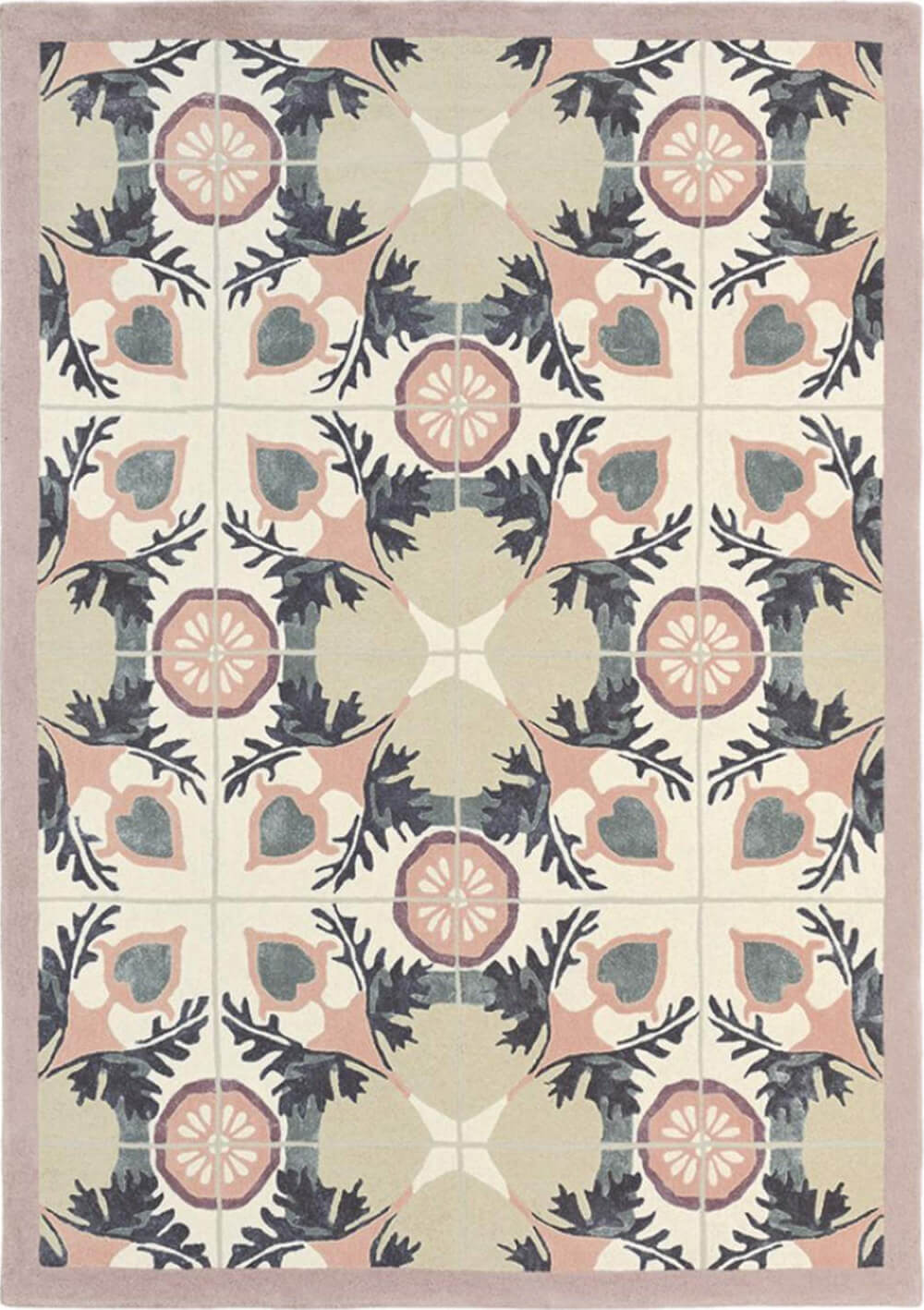 Violet Light-Green 57301 Rug | Size: 200 x 280 cm