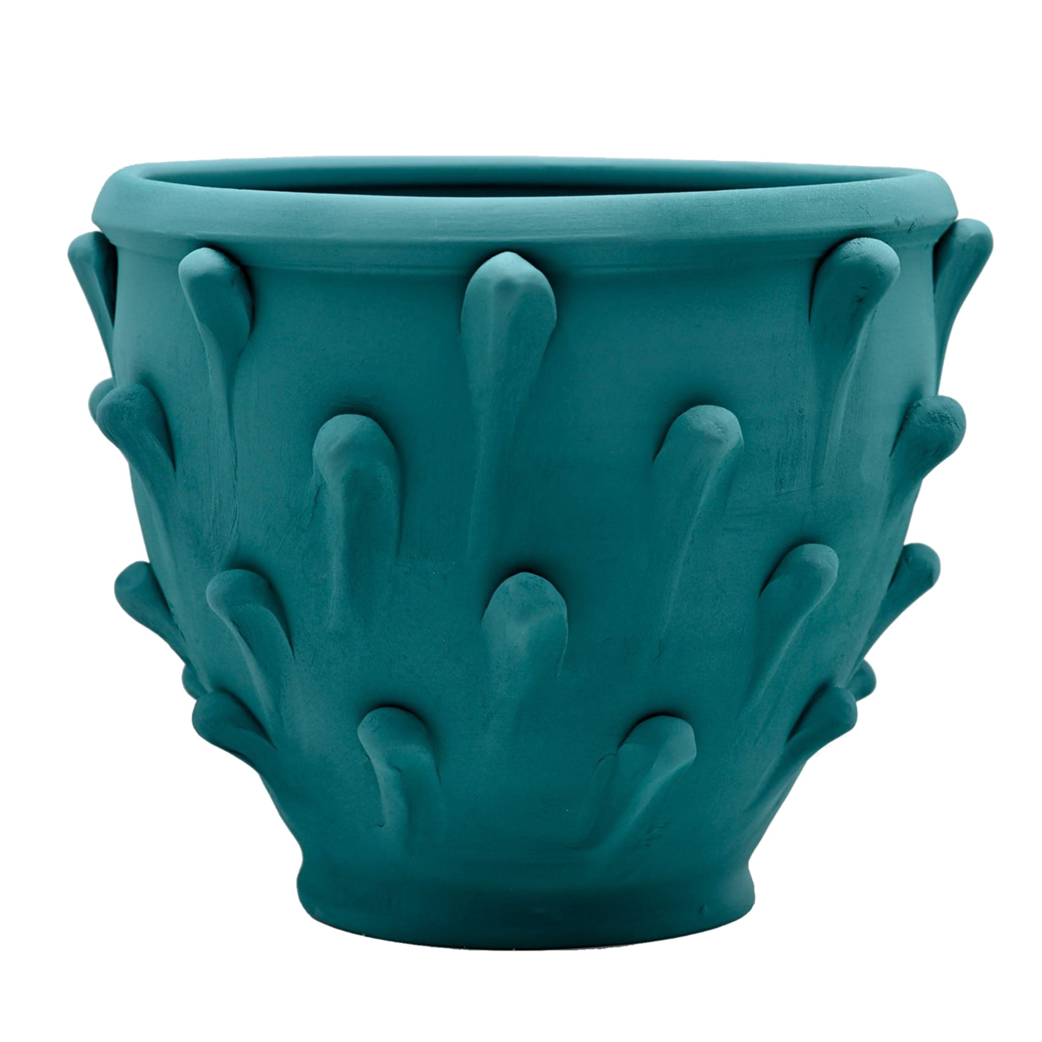 Italian Teal Vase Handmade with Care
