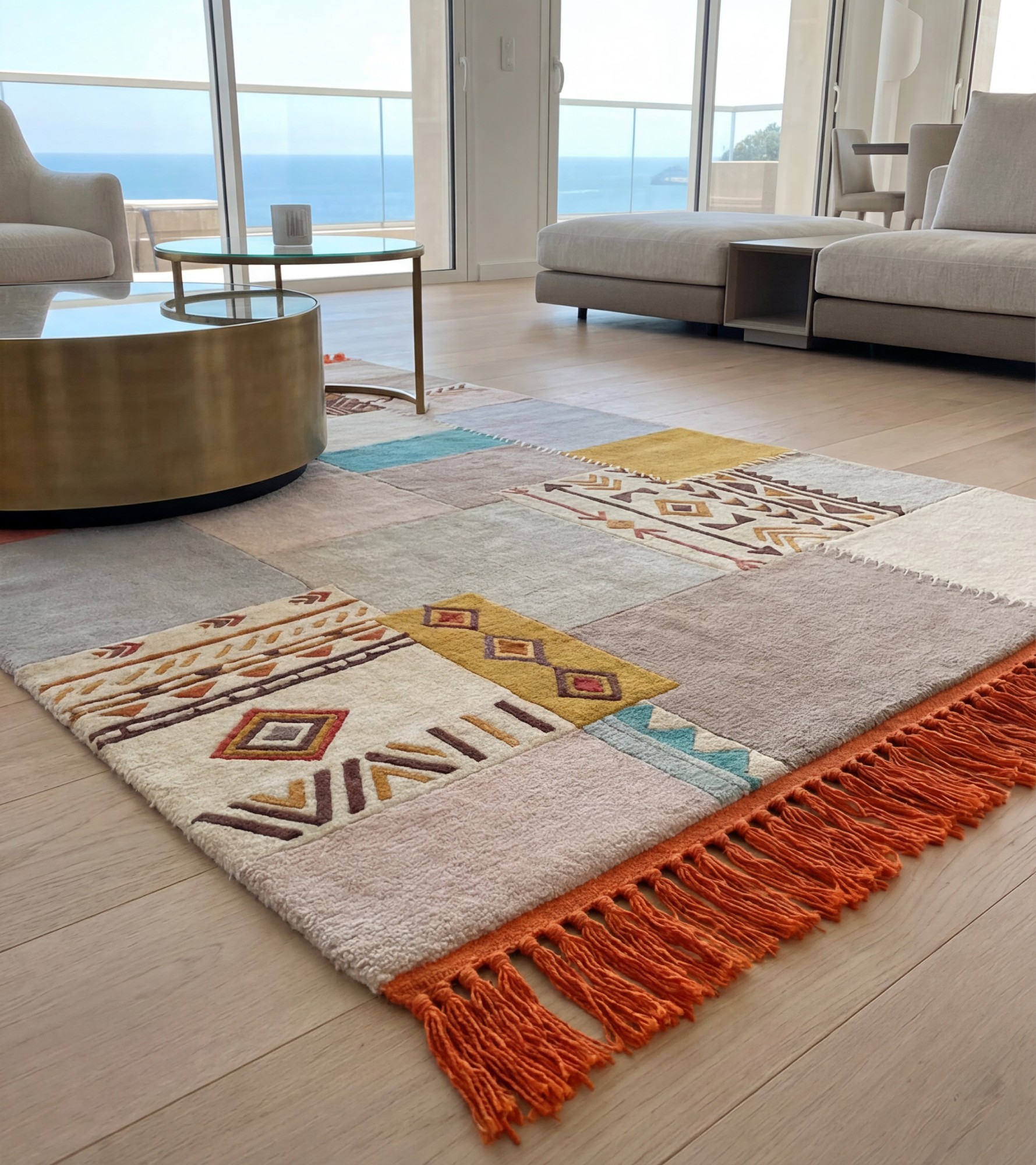 Patchwork Grid Rug