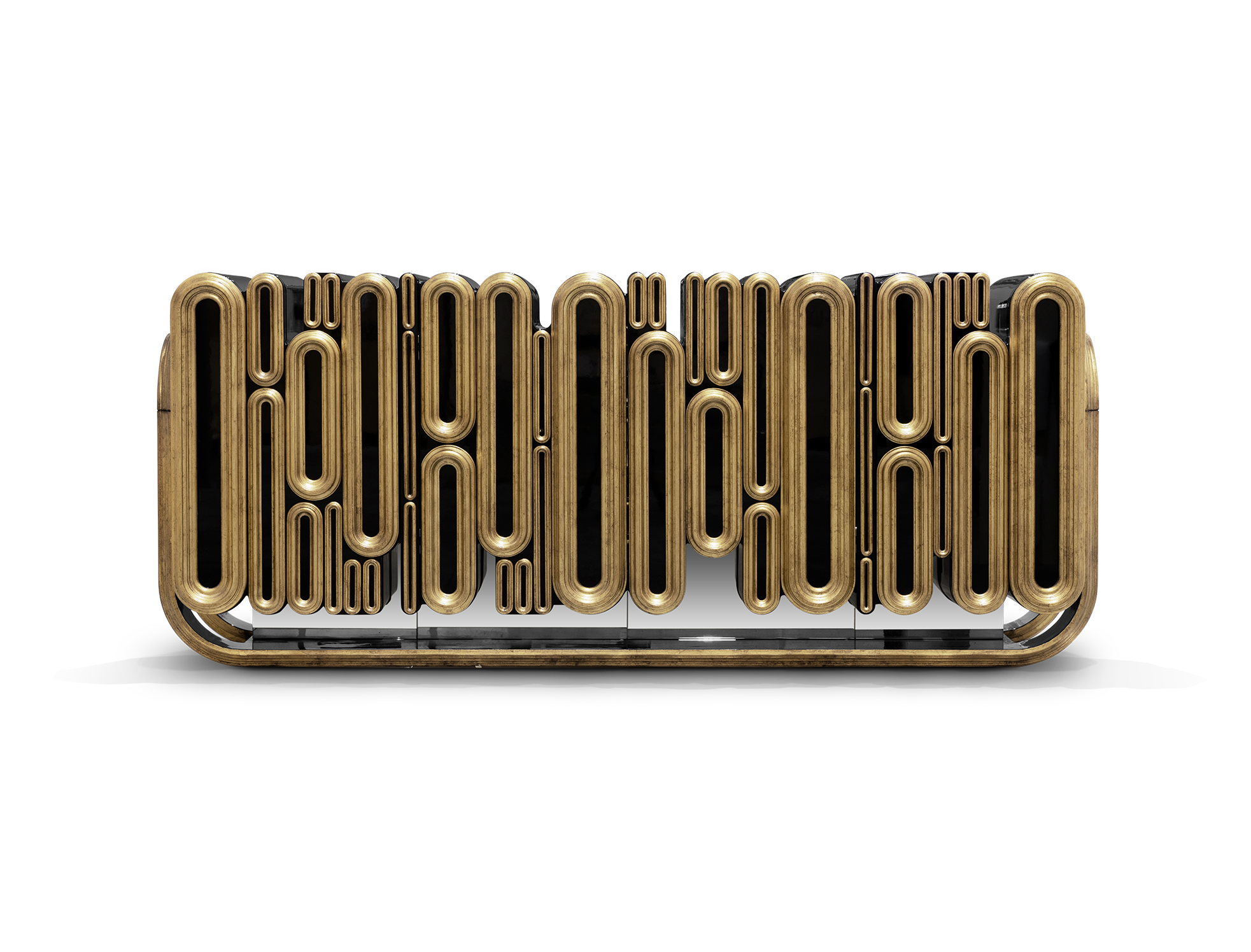 Ellipse Antique Finish Sideboard