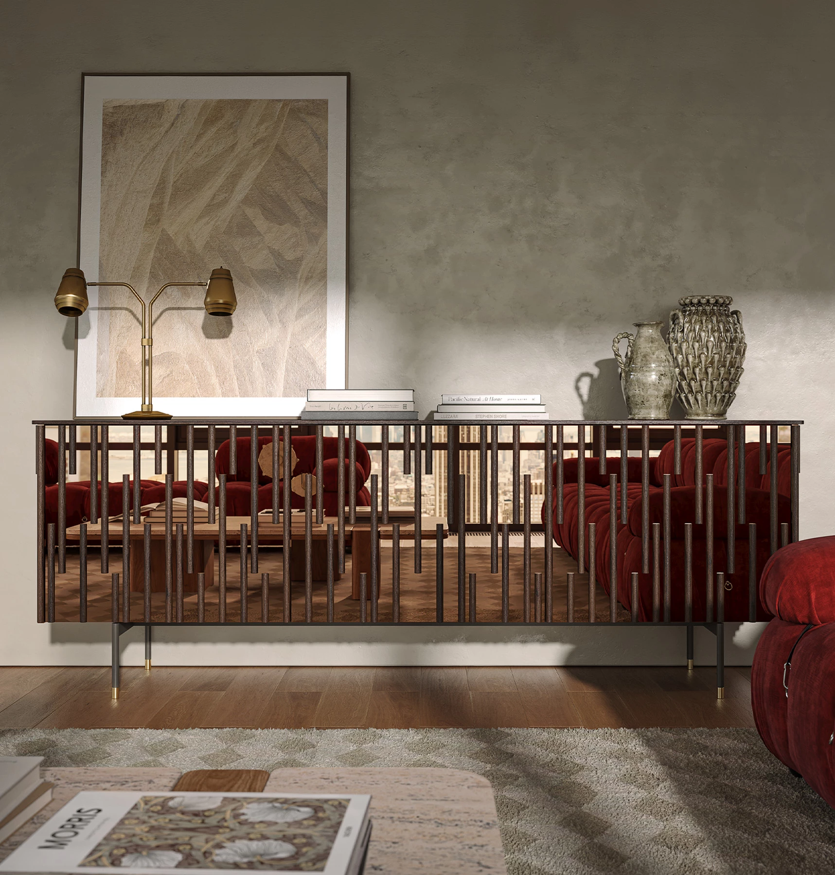 Drops Contemporary Sideboard