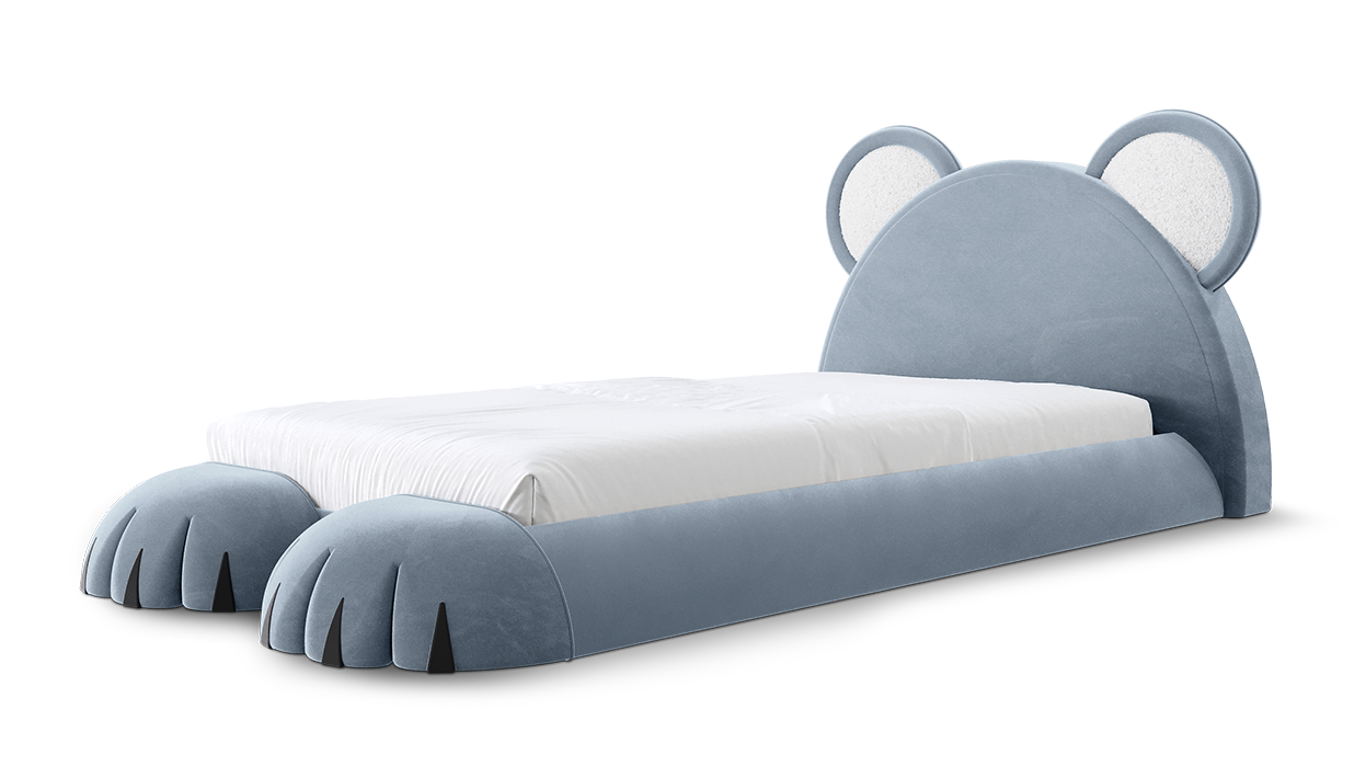 Teddy Dream Blue Bed