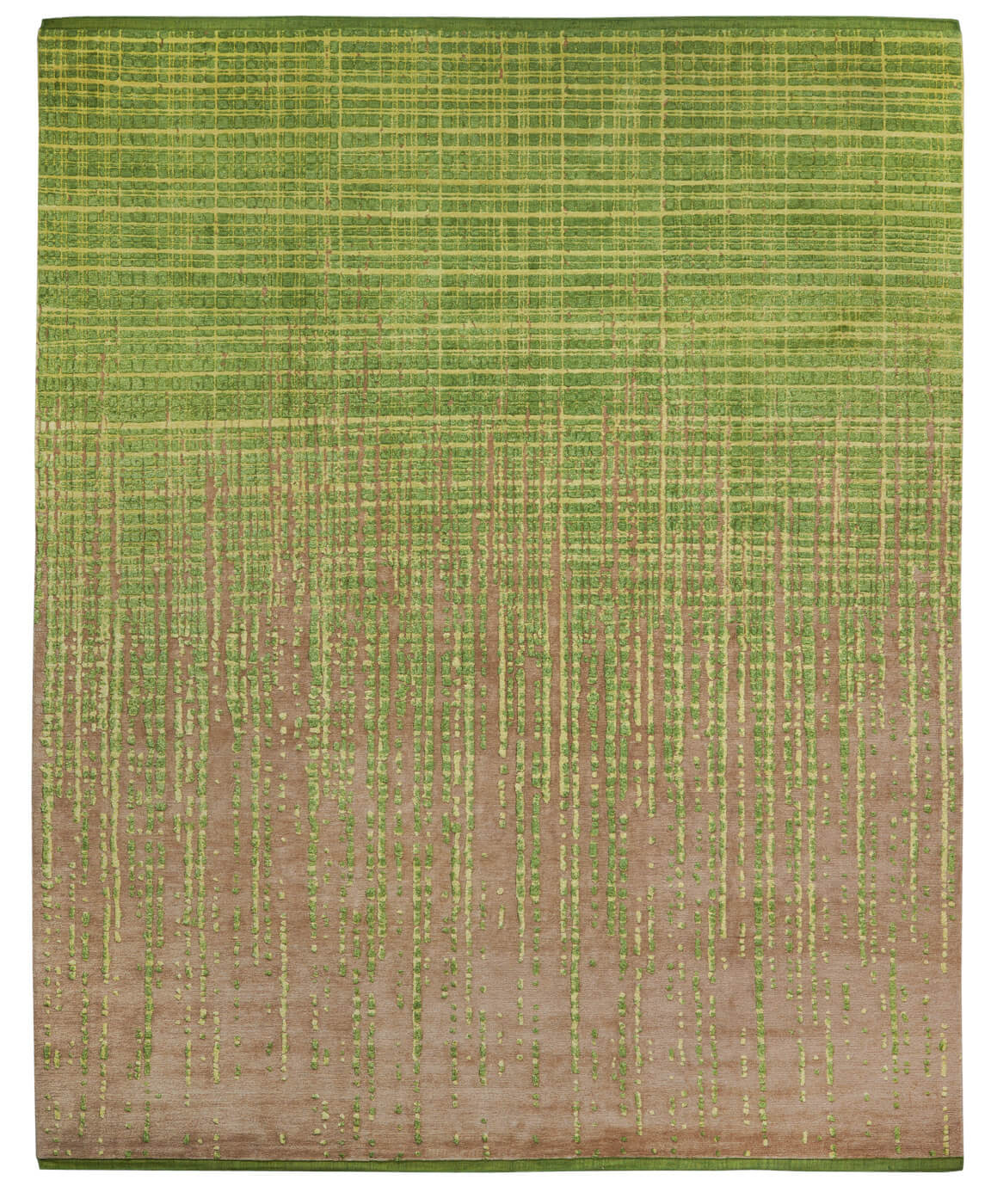 Grid Vendetta Green Rug