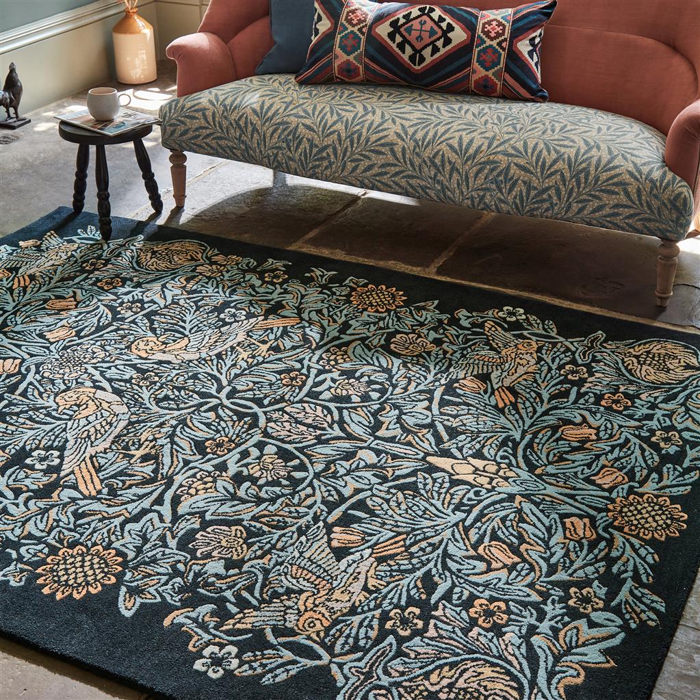 Bird Webb's Blue 128308 Wool Rug