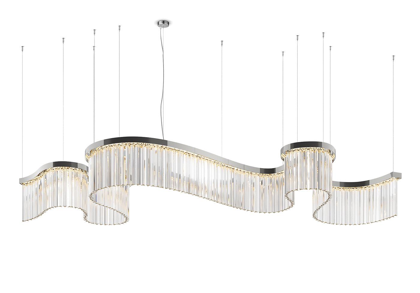Snake Nickel Chandelier