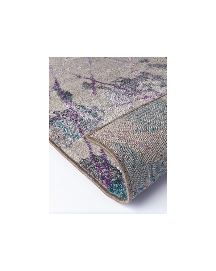 Abstract Machine Woven Brown / Beige Rug | Size: 160 x 235 cm