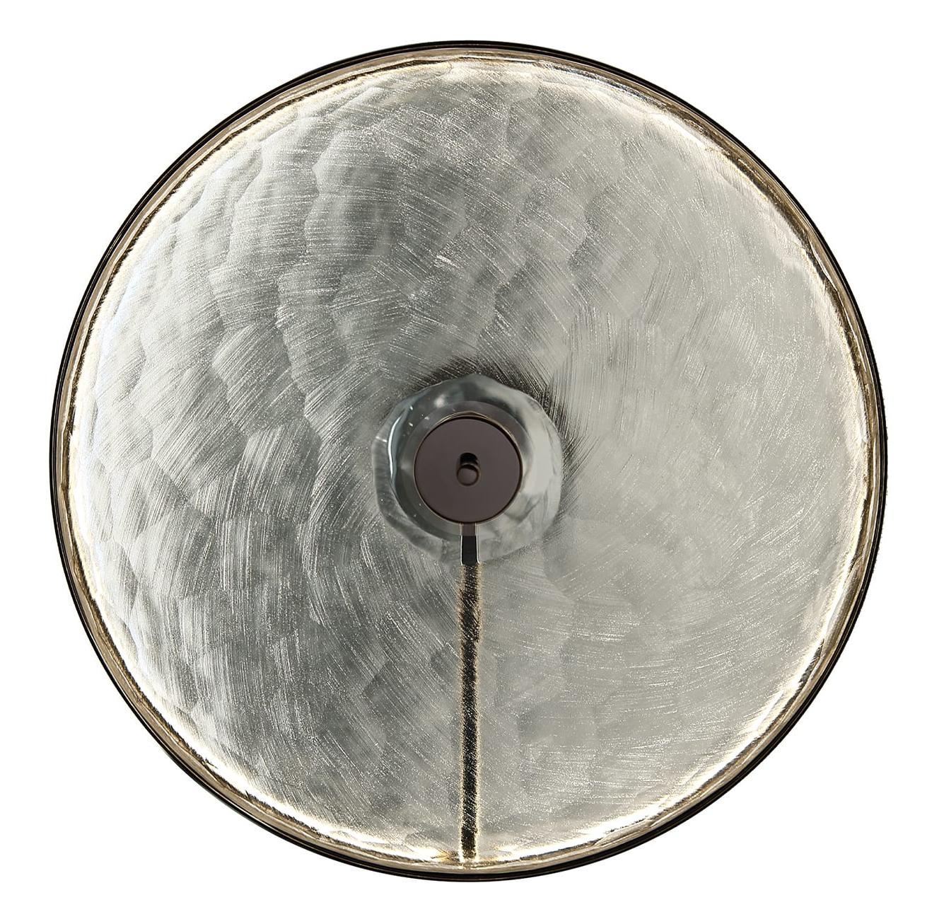 Black Nickel LED Crystal Wall and Ceiling Lamp