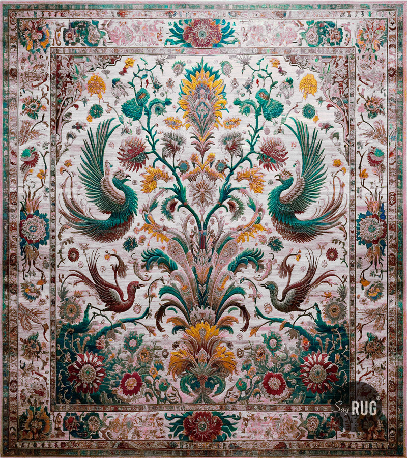 Paradise Garden Green Rug