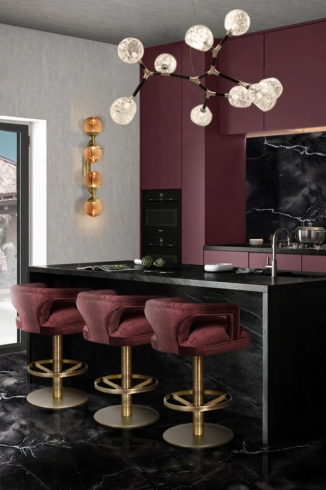 Dune II Rotating Counter Stool - 1