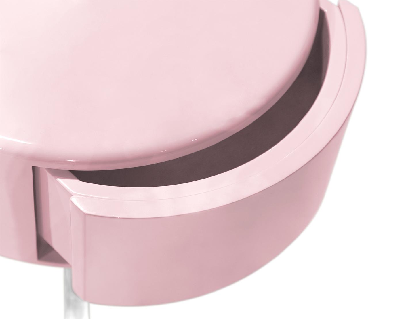 Nimbus Pink Bedside Table