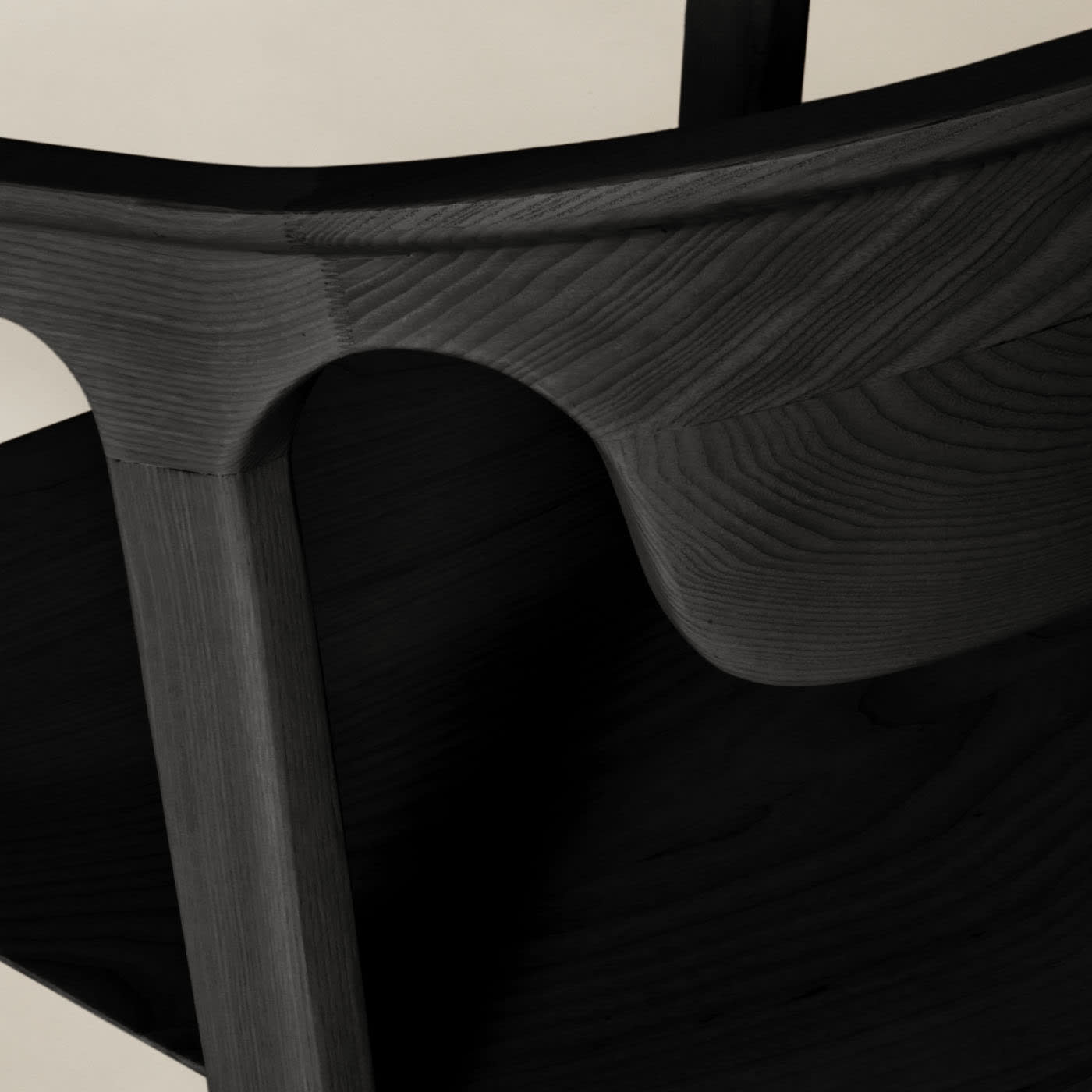 Duna Luxurious Black Ash Chair Handcrafted in Italy