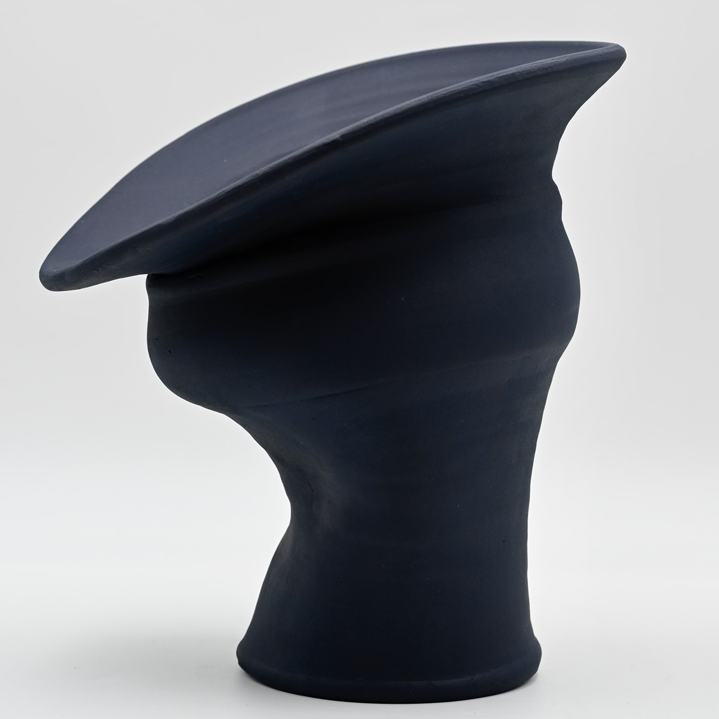 Classic Crafted Blue Vase from Italy
