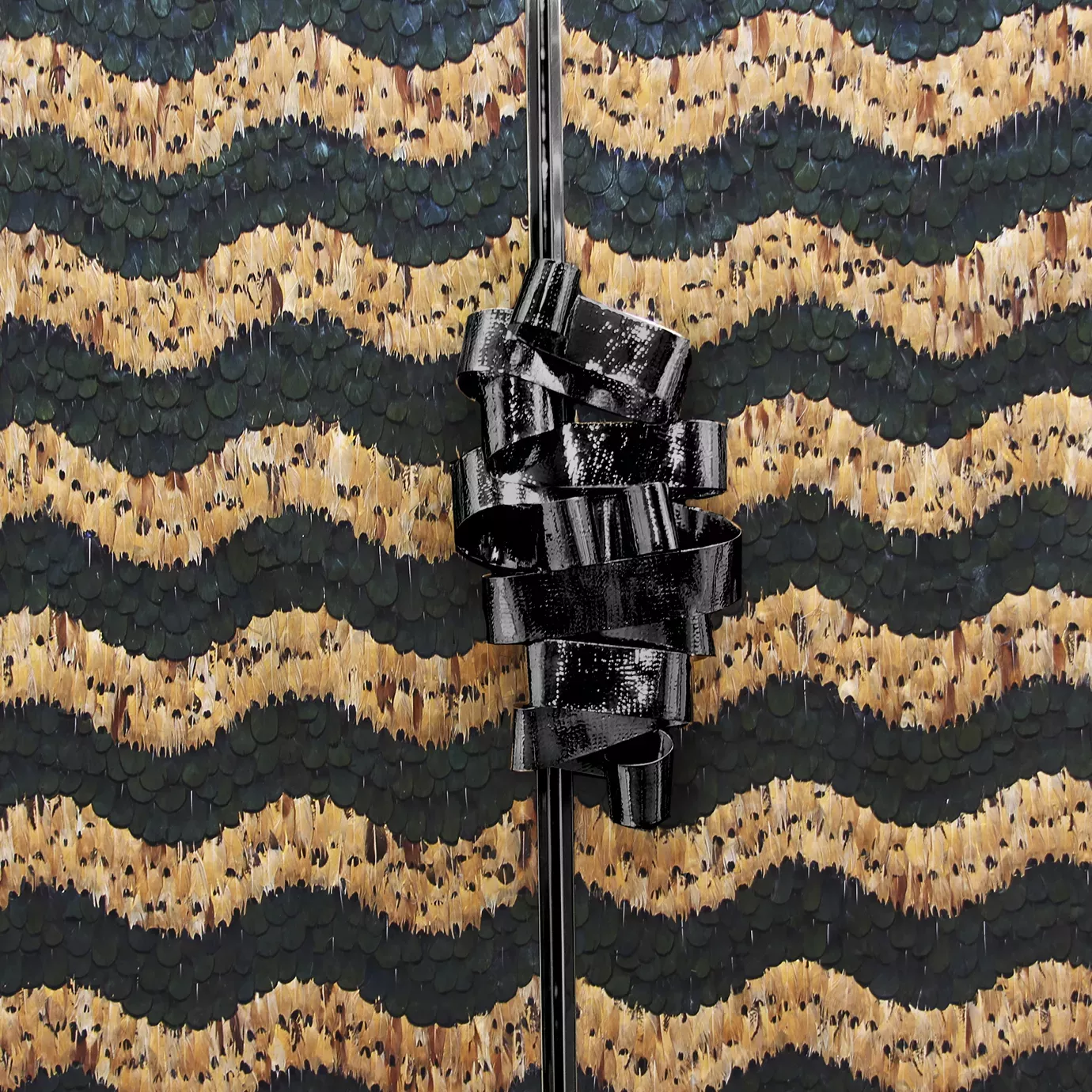 Mirage Peacock Caramel Feather Armoire