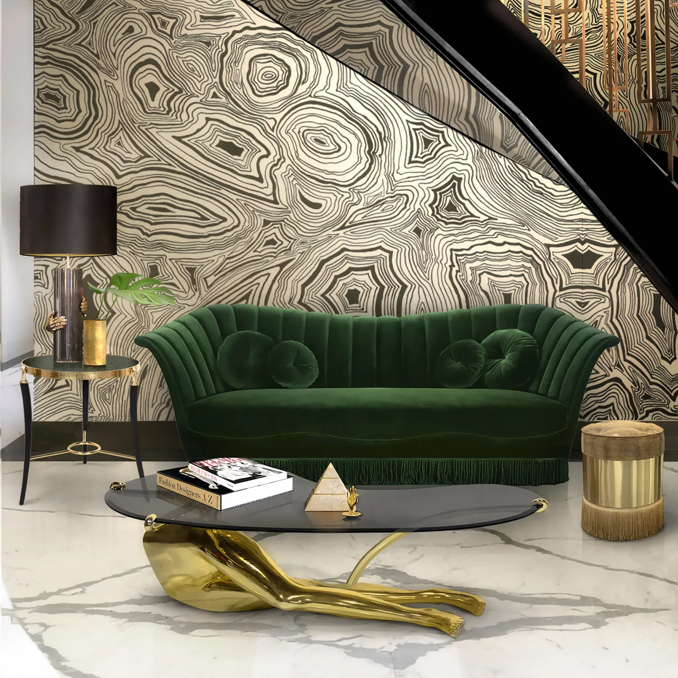 Tavo Polished Brass Coffee Table Tavo Polished Brass Coffee Table