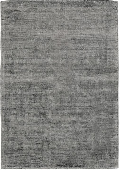Plain Grey Indian Handwoven Rug ☞ Size: 140 x 200 cm