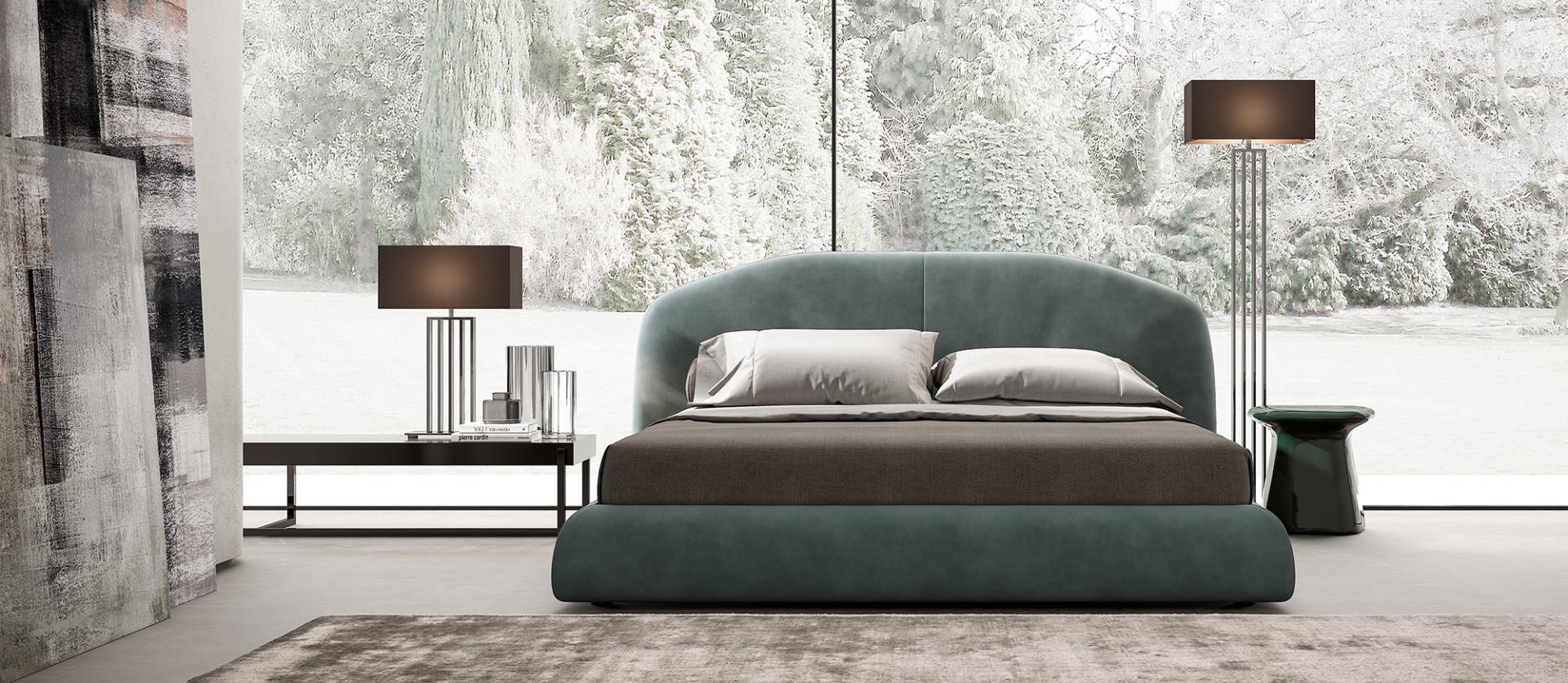Concealed Feet Bed with Headboard