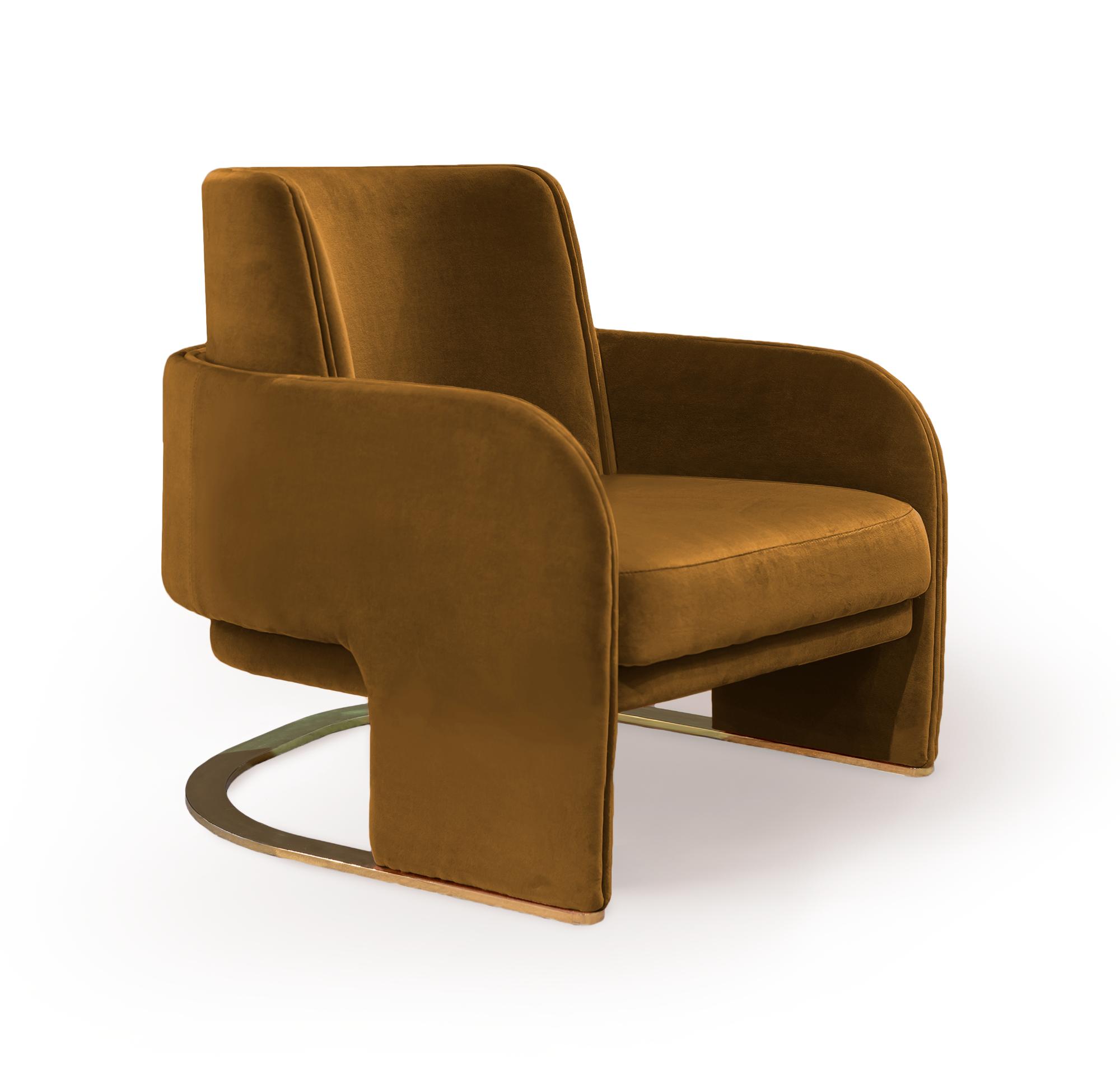 Odisseia Brown Sculptural Armchair