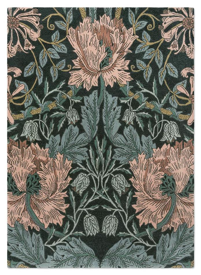 Honeysuckle & Tulip Teal 130407 Rug