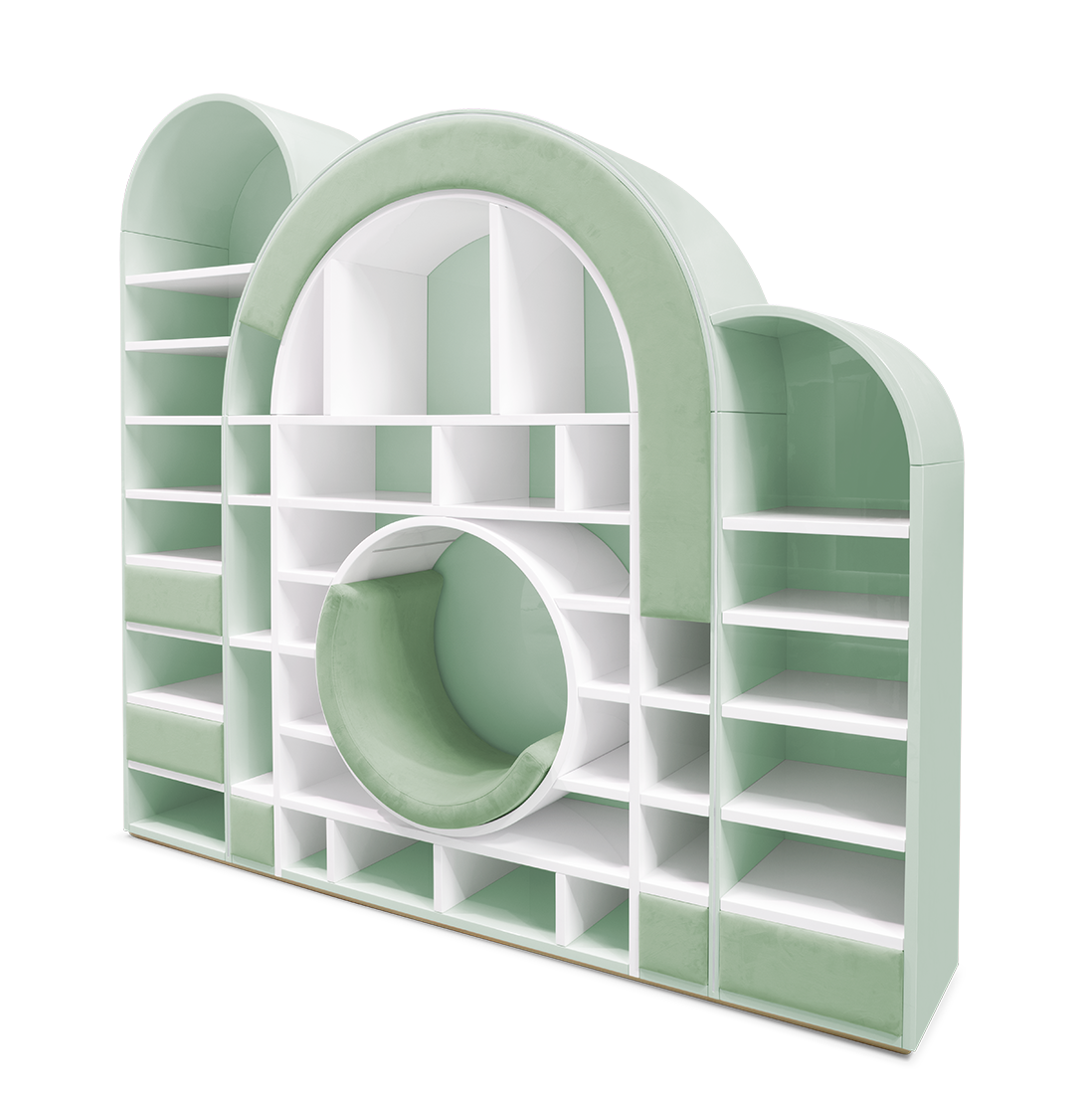 Sugar Rush Green Children's Bookcase